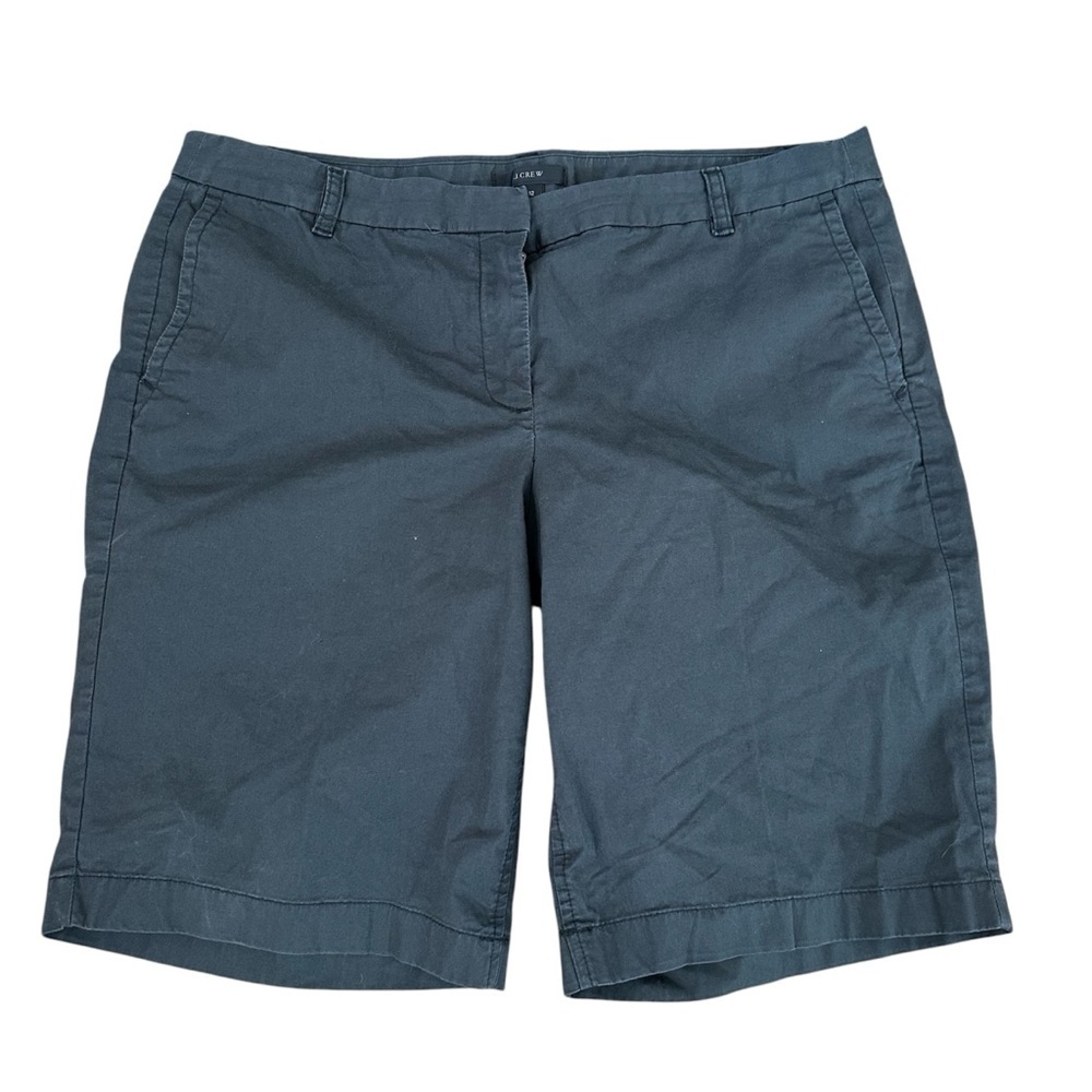 J. Crew Women’s Gray Chino Bermuda Stretch Shorts Sz 12 GUC